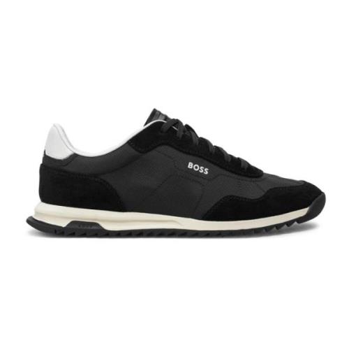 Hugo Boss Svarta Sneakers Lowp Sdtx Black, Herr