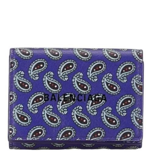 Balenciaga Vintage Pre-owned Laeder plnbcker Purple, Dam