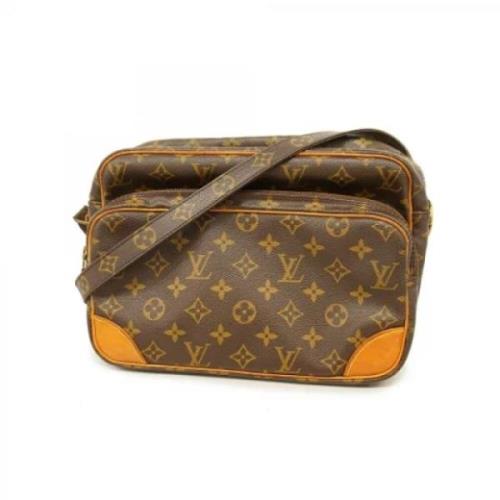 Louis Vuitton Vintage Pre-owned Tyg louis-vuitton-vskor Brown, Dam