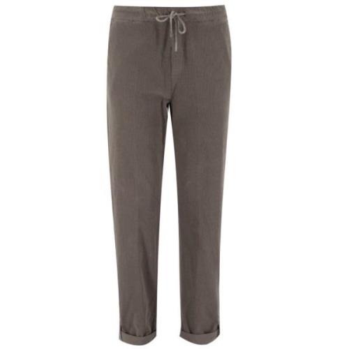 Panicale Casual Drawstring Trousers Brown, Dam