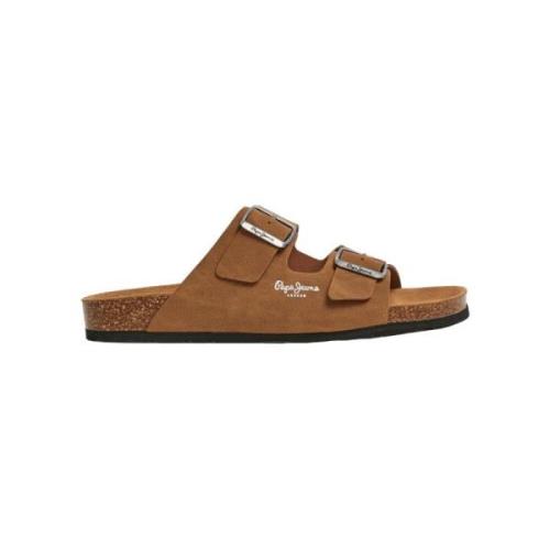 Pepe Jeans Bio Double Kepler Brun Sandaler Brown, Herr