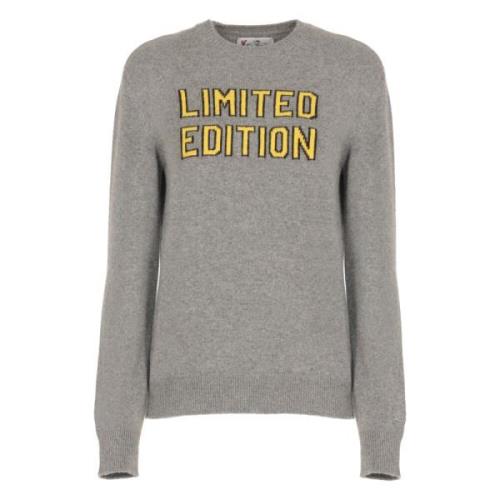 Saint Barth Grå Crew Neck Sweater Limited Edition Gray, Dam