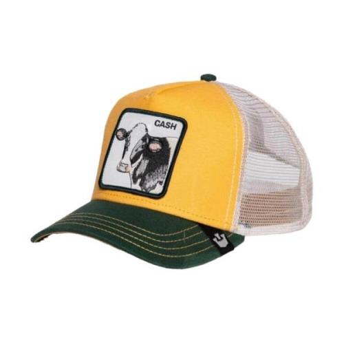 Goorin Bros Gul Cash Cow Trucker Keps Yellow, Herr