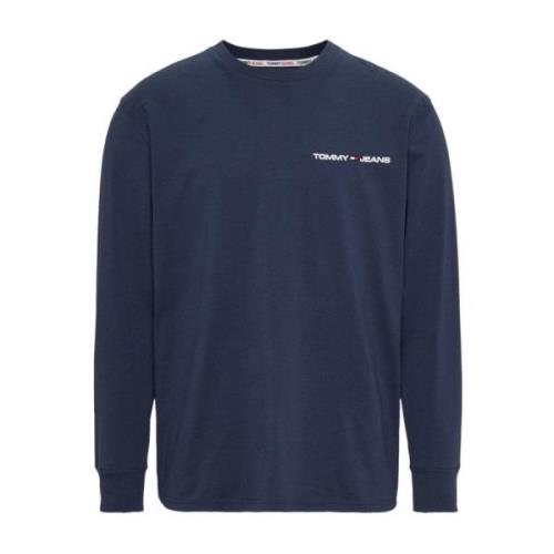 Tommy Hilfiger Linjär Bröst T-shirt Klassisk Design Blue, Herr