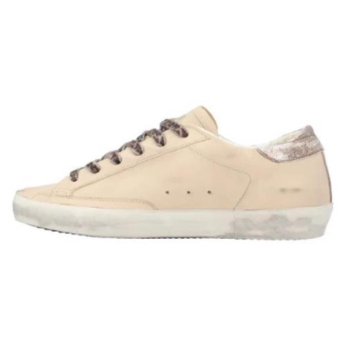 Golden Goose Laeder sneakers Beige, Dam