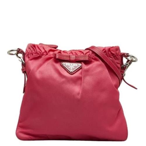 Prada Vintage Pre-owned Canvas crossbodyvskor Pink, Dam