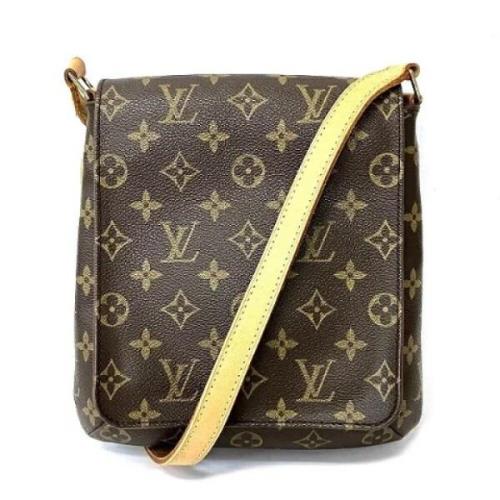 Louis Vuitton Vintage Pre-owned Canvas crossbodyvskor Brown, Dam