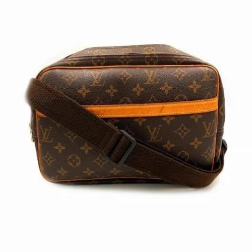 Louis Vuitton Vintage Pre-owned Canvas crossbodyvskor Brown, Dam