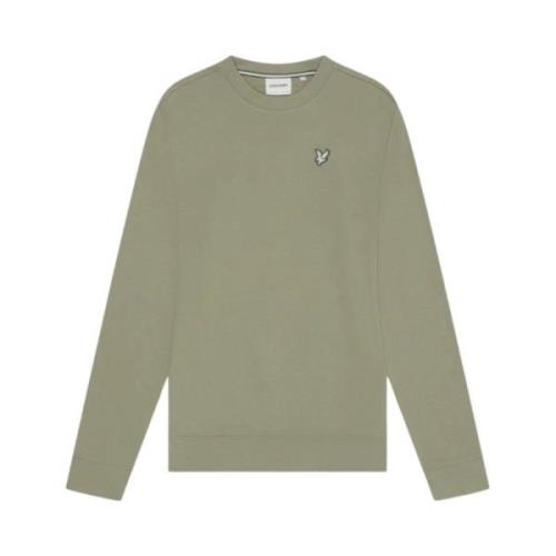 Lyle & Scott Diagonal Weave Sweater Grön Green, Herr