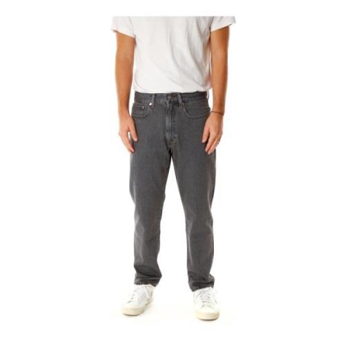 Edwin Tapered Fit Jeans med 5-ficksstil Gray, Herr