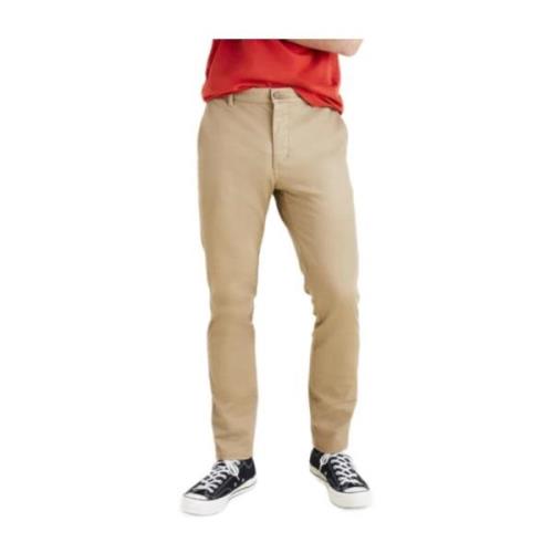 Dockers Harvest Gold Skinny Byxor Beige, Herr