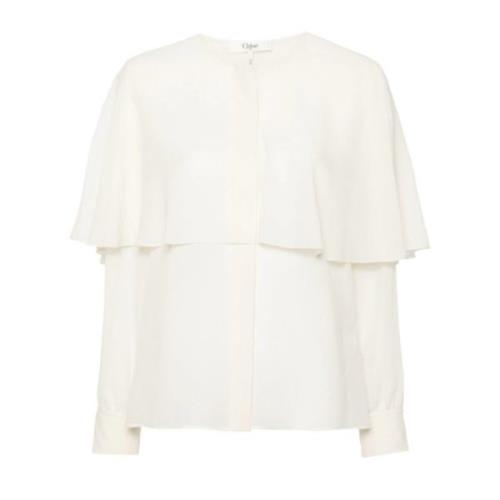 Chloé Vit Skjorta Pristine Stil White, Dam