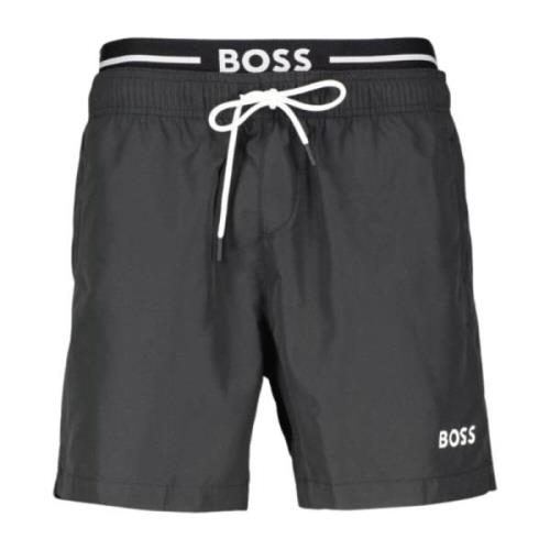 Hugo Boss Herr Boxer Badbyxor Amur Black, Herr