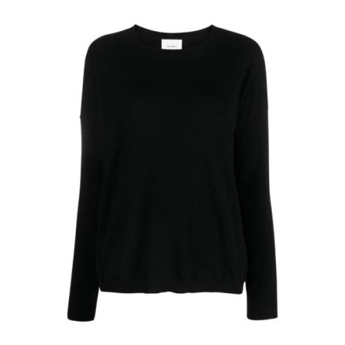 Lisa Yang Round-neck Knitwear Black, Dam