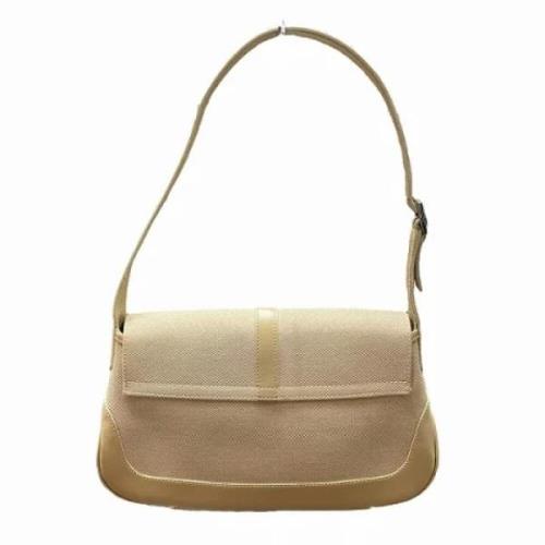 Gucci Vintage Pre-owned Canvas gucci-vskor Beige, Dam