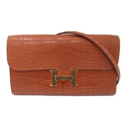 Hermès Vintage Pre-owned Laeder crossbodyvskor Brown, Dam