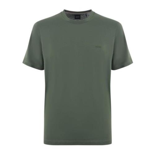 Hugo Boss Thompson 01 Logo Bomull T-shirt Green, Herr