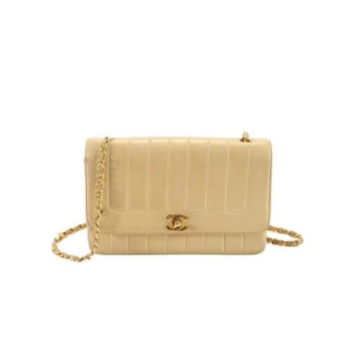 Chanel Vintage Pre-owned Laeder chanel-vskor Beige, Dam