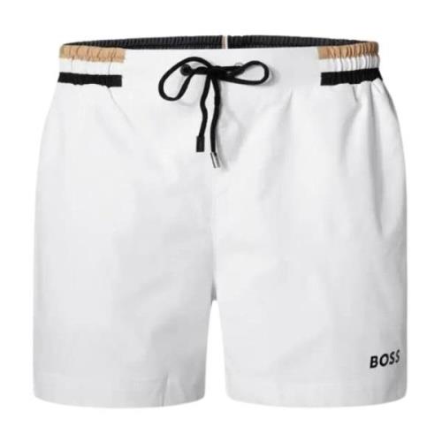 Hugo Boss Atoll Herrbadkläder med Logotyp White, Herr