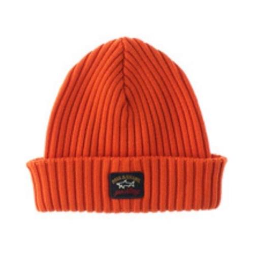 Paul & Shark Ull Logo Beanie Vinter Tillbehör Orange, Herr