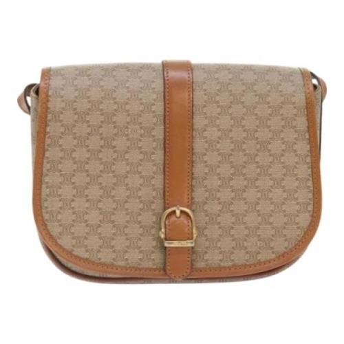 Celine Vintage Pre-owned Canvas celine-vskor Beige, Dam