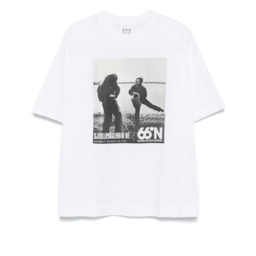 66 North Fototryck Heritage T-shirt White, Herr