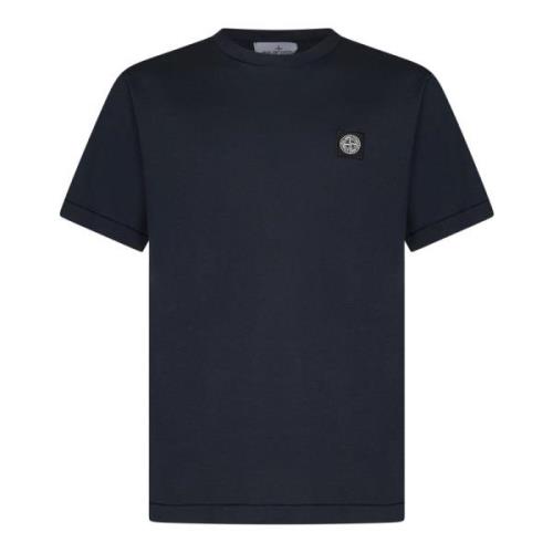 Stone Island Blå T-shirt & Polo Combo Aw24 Blue, Herr