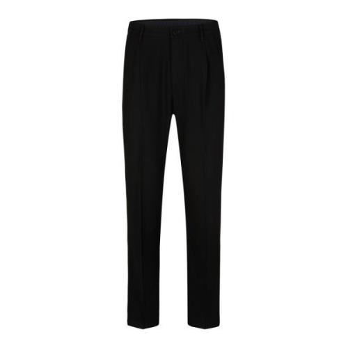 Joop! Svarta chino stil byxor med elastisk midja Black, Herr