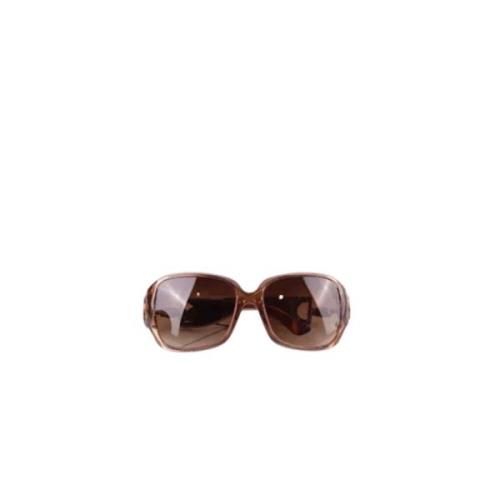 Gucci Vintage Pre-owned Plast solglasgon Brown, Dam