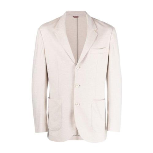 Brunello Cucinelli Kashmir Stickad Vit Jacka White, Herr