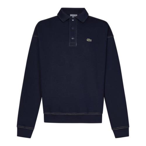 Lacoste Blå Sweatshirt Aw24 Stilren Casual Mode Blue, Herr