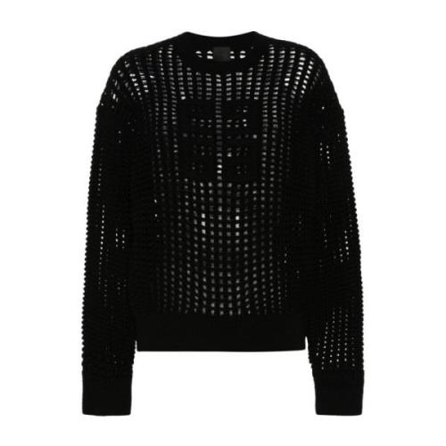 Givenchy Lyxig Silkeblandningströja Black, Dam