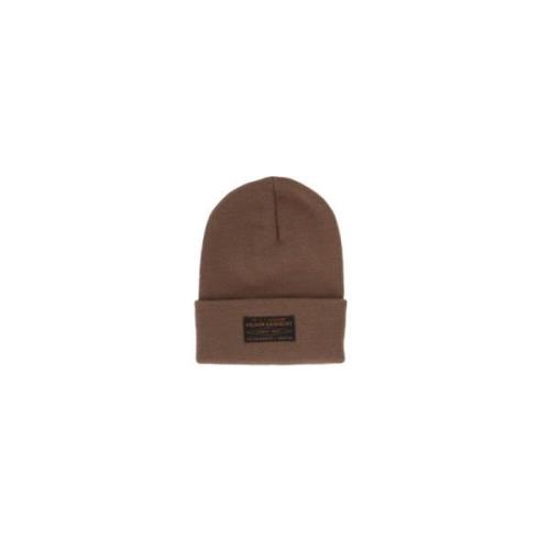 Filson Broderad Logotyp Stickad Mössa Brown, Herr