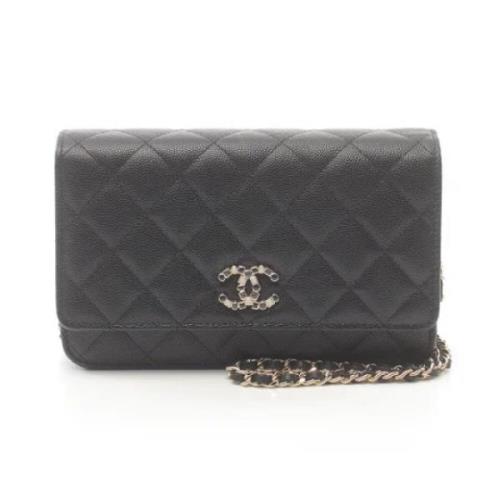 Chanel Vintage Pre-owned Tyg plnbcker Black, Dam