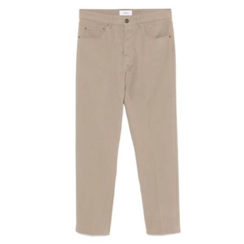 Lardini Beige Bomullsblandning Denim Jeans Gray, Herr