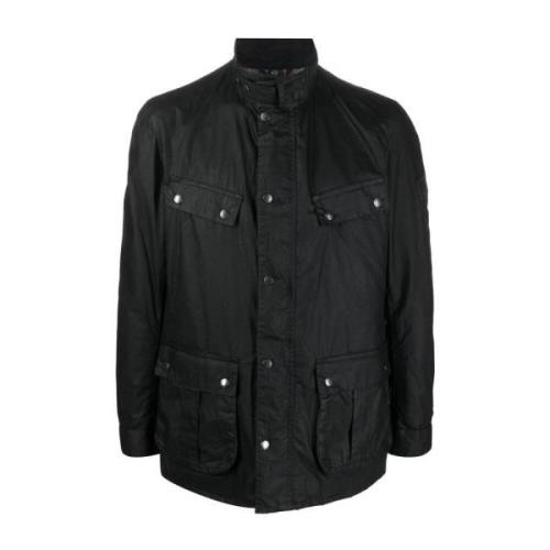 Barbour Svart knappjacka Black, Herr