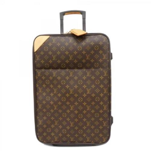 Louis Vuitton Vintage Pre-owned Tyg louis-vuitton-vskor Brown, Dam