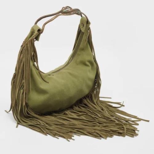 Valentino Vintage Pre-owned Canvas handvskor Green, Dam