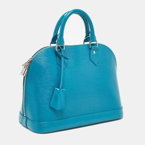 Louis Vuitton Vintage Pre-owned Laeder crossbodyvskor Blue, Dam