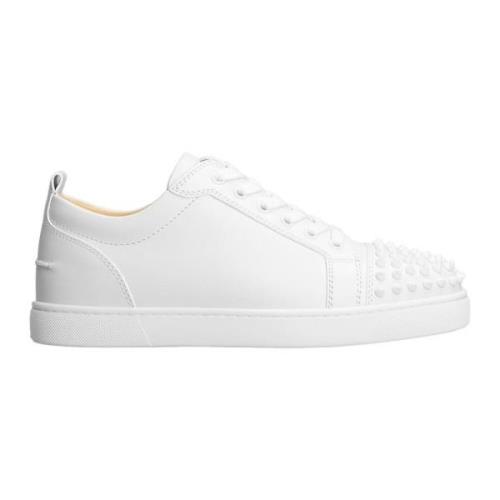 Christian Louboutin Vita kalvskinn sneakers tillverkade i Italien Whit...