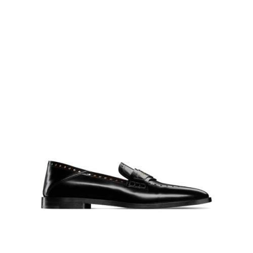 Dior Läder Loafers med Urklipp Black, Herr