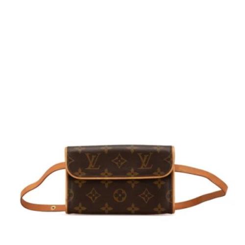 Louis Vuitton Vintage Pre-owned Canvas kuvertvskor Brown, Dam