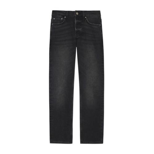 Anine Bing Svarta Crop Nix Jeans Black, Dam