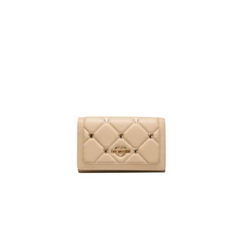 Love Moschino Beige Axelväska med Kedjerem Beige, Dam