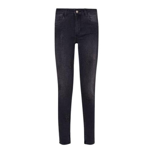 Liu Jo Skinny Jeans med Strass Black, Dam