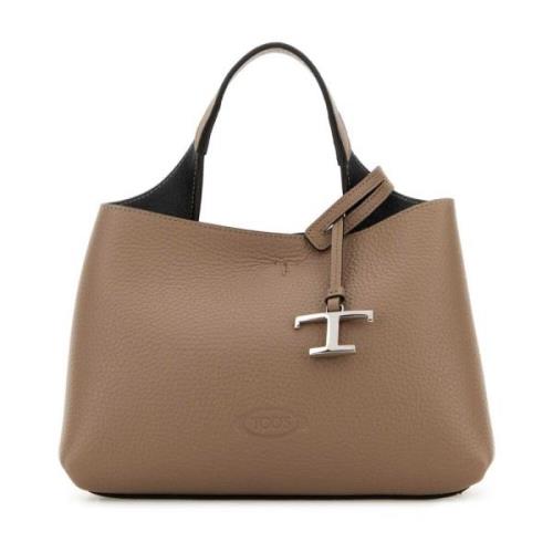 Tod's Cappuccino Läderhandväska Beige, Dam