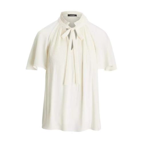 Ralph Lauren Veckad skjortblus White, Dam