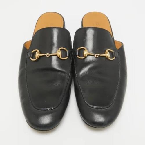 Gucci Vintage Pre-owned Laeder mules Black, Herr