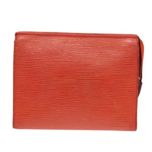 Louis Vuitton Vintage Pre-owned Laeder kuvertvskor Orange, Dam