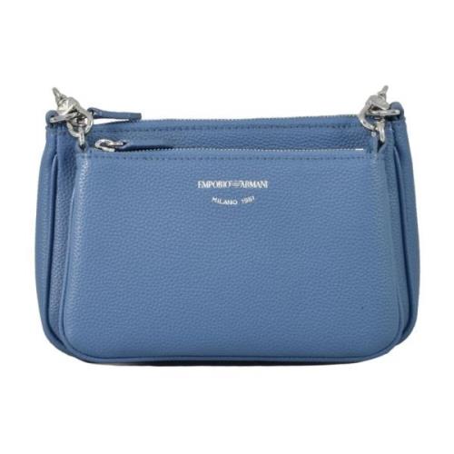 Emporio Armani Stilig PU-väska Blue, Dam